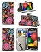 Produktbild Neue Creative farbenfrohe Graphic Pattern Wallet Schutzhülle bedruckt Design mit integriertem Ständer und Stylus für HTC Sony Huawei Microsoft Lumia Motorola Samsung
