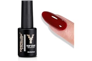 YOKE FELLOW YOKEFELLOW No Wipe Top Coat Vernis Semi Permanent Soak Off Gel UV LED Vernis à Ongles Manucure Gel Nail Polish 10ML