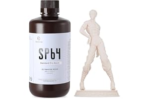 RI RESIONE SP64 Standard Pro Resin con finitura opaca e dettagli nitidi,resina di stampa 3d a basso assorbimento d'acqua,supporti sottili e post-elaborazione veloce,facile da usare e stabile (Pesca chiara 1000g)