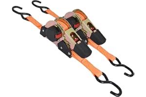 Carpoint Ratchet Strap Automatic 3m 2-pieces, Orange