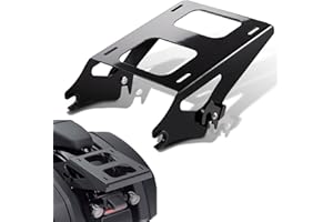 Amazicha Lot de 2 Porte-Bagages Amovibles Noirs compatibles avec Harley Davidson Touring Street Glide/Electra Glide/Road Glide/Road King 2014-2022
