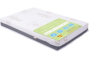 PEKITAS Epaisseur 10 cm Matelas Cododo 83x50 cm Dehoussable Hybride Réversible Double Face pour Berceau Lit Bebe co-Sleeping Respirant House Amovible Lavable Ferme Anti-étouffement hypoallergénique