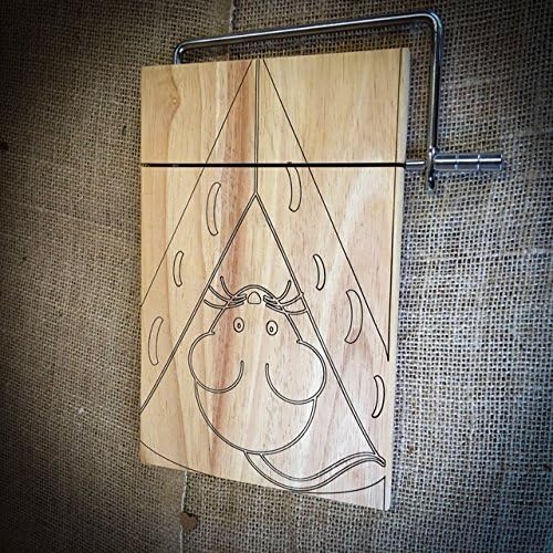 Mouse Design Beech Cheese Cutting Board - 16 x 25 x 1.5cm