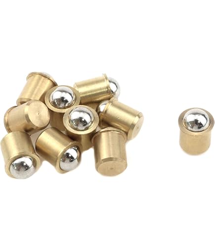 PATIKIL 10-Pack 304 Stainless Steel Ball Plungers – 4x5mm Spring-Loaded Ball Catch Latches For Cabinet Doors, Drawers & Fixtures