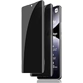 CONSTRAIN - Xiaomi Redmi Note 14 Pro Plus ile Uyumlu Ekran Koruyucu Hayalet Cam Tam Kaplar Oval Temperli Privacy
