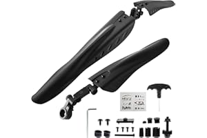 OUXI Bike Mudguard Set,Bicycle Mudguards Portable Adjustable Bike Mudflap Front and Rear Mud Guard for MTB Mountain Road Bike Mountain Bike for 24/26/27.5 inch
