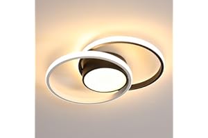 SENQIU Plafonnier LED Moderne, 42W 4700LM Luminaire Plafonnier LED en Acrylique, Lampe Plafond Rond pour Chambre, Salon, Cuisine, Lumière Blanche Chaude 3000K, 40CM