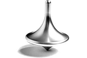 SuperEE Toupie en métal de qualité supérieure en aluminium massif (Titanium Silver L).