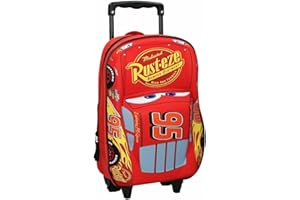 Cars 3 mochila 3D con ruedas niño 31 cm, rojo, 31 cm