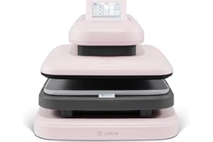 LOKLiK ImPress Auto 2 Smart - Transferencia automática para personalizar camisetas, sudaderas, mantas, toallas, bolsas de mano, sacos y otros textiles - Prensa térmica para vinilo (Rosa)