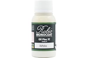 Rubio Monocoat Wood Oil 0.8 m² - White | Oil Plus 2C | Quick-Dry, Eco-Friendly Linseed Wood Oil for Indoor Use | Preserver | 20 ml (Sample)