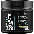 NutriVolv Whey Protein Isolate Powder | Unflavoured 300g | 10 Servings | Build Lean Muscle Mass | Supports Muscle Recovery | BCAA Amino Acids