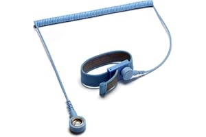 Weller T0051403799 Set de esterilla de Soldadura de Sobremesa Antiestática ESD Premium con Pulsera y Cable en Espiral, Gris, 600 x 900 mm