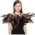 Cape Châle Victorienne Gothique Pour Halloween - Mesh, Col à Volants, Ceinture Cuir PU - Cosplay, Fête