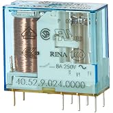 Finder Relè A Spina 40.61.8.230.0000 – 230V AC, 16A, 1 Contatto Commutato – Confezione Da 2 Pezzi – Larghezza 12,4 Mm, Protezione IP20