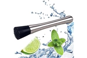 TRABAG 2 Stück Cocktail StößEl, Edelstahl Cocktail Zubehör,CocktailstößEl, Mojito Stampfer für Küche, Bar, Restaurant, Ice Crusher