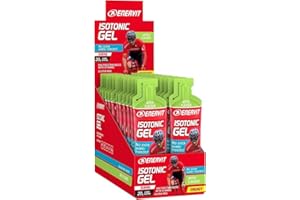 Enervit, Gel Isotónico Manzana, Suplemento para Deportes de Resistencia, Fórmula Isotónica con 20 Gramos de Carbohidratos, Vitamina B1 y Maltodextrina, Sin Gluten, Envase de 24 de 60 Mililitros