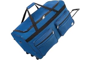 MONZANA® XXL Sac de voyage Trolley 160L Roulettes Poignée télescopique 85x43x44cm Pieds Grand Bagage souple Sac de voyage Duffle Bag