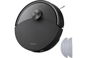 roborock Q10 S5 Set Robot Aspirateur Laveur, 10000 Pa Aspiration, Double Anti-emmêlement, Système VibraRise 2.0, Levage des Serpillères de 8 mm, Navigation PreciSense LiDAR, Évitement d'obstacles, APP