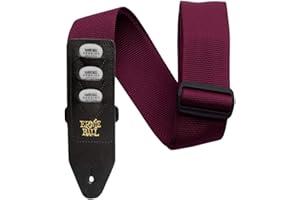 Ernie Ball Gitar Penası Tutucu Askısı, Polipropilenden Yapılmış, Bordo