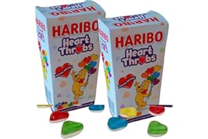 Amamitrade Thank You Sticker Made For Haribo Heart Throbs (2 Pack) - Valentine's Day Share Bag - Sweet Treats - Great For Couples - Gummy Love Hearts
