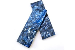 Aibote 1 paio di Manici di Coltello Bilance Manico in Resina Colorata lastre Coltelli Strumenti di Materiale Personalizzato fai da te per Lame Vuote Creazione di Gioielli (B, 120X40X8MM)