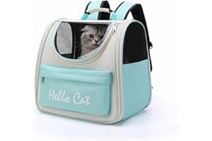 DU DU SILKLY DUDUSILKLY Transparent Cat Backpack Cat Carrier for Pets Portable Cat/Dog Backpack Carrier with Clear,Durable for Travel, Hiking, and Outdoor