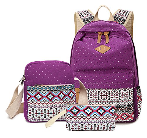 Greeniris - Mochila infantil de lona Mujer morado morado