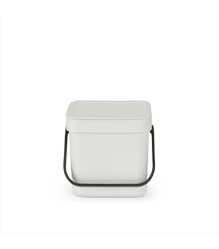 Rubbermaid Commercial Pattumiera Semicircolare Parete - 45 Litri, Aperta, Acciaio, FGSH12EPLTBK