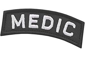 LEGEEON Medic Shoulder Tab EMS Combat Paramedic Army Morale Tactical Touch Fastener Patch