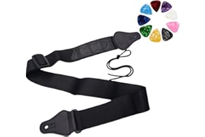 VINPAM Elevate Your Performance With The Ultimate Comfort,Premium Guitar Strap For Acoustic, Electric, And Bass Guitars,Complimentary 3 Guitar Picks