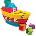 Giggles Funskool - Stack A Boat, 2 In 1 Pull Along Toy, Walking, Shape Sorting,Pretend Play, Multicolour, Infant And Preschool Toys, 18 Months & Above