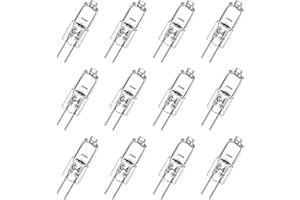 Haraqi 12 Stück G4 Halogen Light Bulbs 20 Watt G4 Halogen-Stiftsockellampe Kapselglühlampen,12V Halogenlampen, 300lm 2800K Warm White Dimmbar [Energy G]