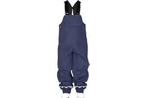LOVRAIN Waterproof Dungarees for Kids Children Toddlers Windproof Rain Trousers Water-Resistant Overalls 1-9 Years