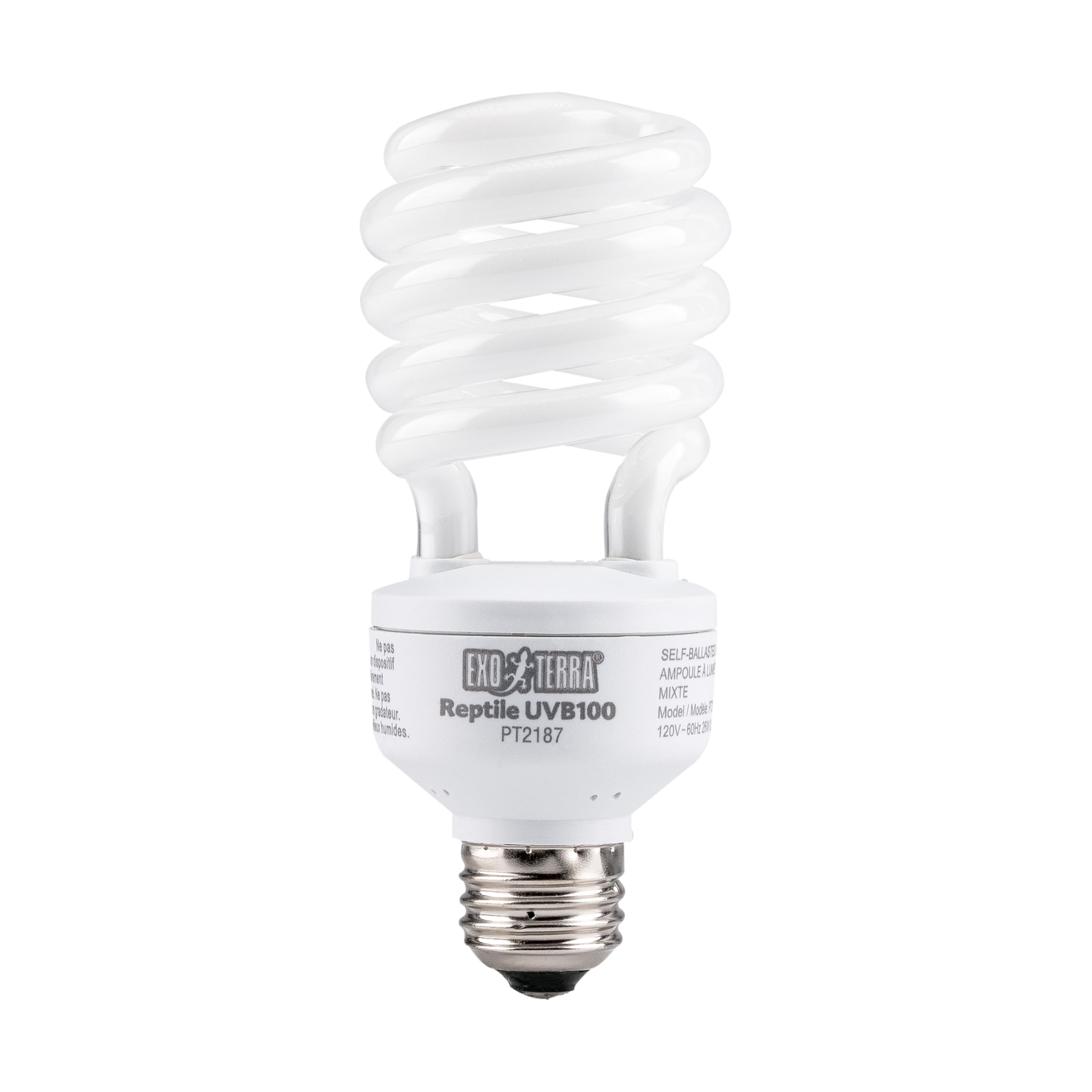 Exo Terra Bombilla Bajo Consumo UVB 100 Compacto Repti, 25 W (5.0)