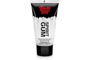 Mastix Spirit Gum Glue Adhesive 50ml Cosmetic Grade by Fright Fest - Fix prosthetic, gems, glitter great glitter tattoo glue, body glue, hair bonding glue, wig glue, make up glue (50ml)