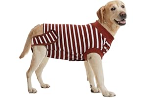 Hjyokuso Dog Surgery Recovery Suit, Dog Recovery Suit, Surgical Recovery Suit for Dogs Cats After Surgery, Dog Recovery Shirt for Female Male Dogs, Cone E-Collar Alternative, Post Operative Vest