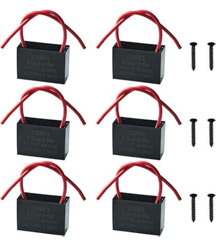 Soffitto Ventilatore Condensatore CBB61 5uF 250V AC 2 Fili - Foto 5