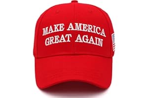 RIVANOER Trump 2024 Chapeau Maga brodé pour adulte Donald Trump MAGA Camo Casquette de baseball réglable brodée, Make America Great Again-red, Taille unique