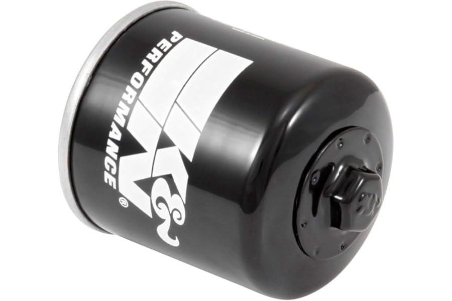K&N Motorcycle Oil Filter: High Performance, Premium, Designed to be used with Synthetic or Conventional Oils: Fits Select Honda, Kawasaki, Triumph, Yamaha Motorcycles, KN-204-1
