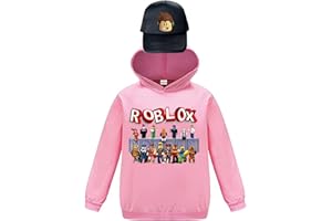 TBNRFRAGS Sudaderas con capucha para niñas Sudadera rosa para niños Algodón Top Casual manga larga ropa y sombrero 3-13 años