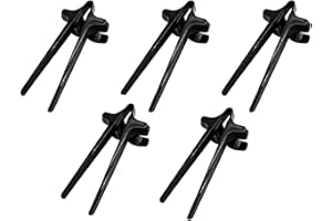 EZEBESTA 5 Piezas Palillos de dedo para jugadores Clips de bocadillos Pinzas de dedo manos libres Sin manos sucias Accesorios de juego higiénicos (Negro)