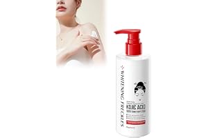 Kojic Acid Body Lotion, kojicsyra uppljusande kroppslotion, strålande vit & hydratiserad hud – intensivvård med uppljusande e