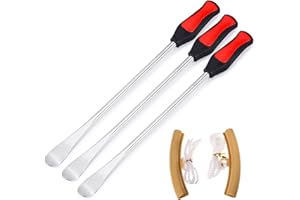 Btsky Lot de 3 cuillères démonte-pneu + 2 protections de jante pour moto et voiture