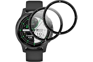 IQShield Panzer Schutz Glas für Garmin Vivoactive 4s 40mm, HD Klar Panzer Schutzfolie, 3D Runde Kante Displayschutz Folie, Touch Sensitive, Anti-Kratzen Panzerfolie - 2 Stück