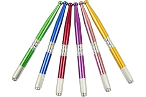 Xiaoyu Plumas microblading de la ceja de la máquina del tatuaje del tatuaje manual 6PCS para las fuentes permanentes del tatuaje del maquillaje - Estilo2