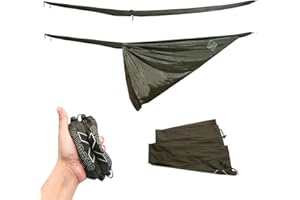 Onewind Premium Hammock Tarp Sleeve, Lightweight and Durable Camping Tent Rain Fly Snakeskin for Hiking and Backpacking, Water Resistant and Lightweight, OD Green, 2-Pack