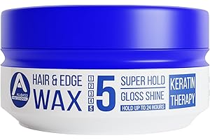 ALLORED PROFESSIONAL Allored Keratin Therapy Hair & Edge Styling Wax 150ml with Bubblegum Scent | 24 Hours Hold Edge Control | Hair Aqua Gel for Men & Women