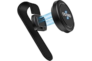 SUPMEGA Magnetische Auto-Sonnenblendenhalterung für OOONO CO-Driver NO1, Sonnenblendenhalterung aus Leder mit eingebauten Magneten, kompatibel mit OOONO NO1 Blitzerwarner