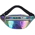 Gjyia Women Holographic Waist Fanny Pack Belt Bag Travel Hip Bum Chest Phone Pouch
